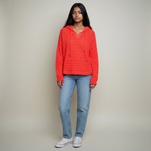 Aeropostale Bright Coral Knit Sweater